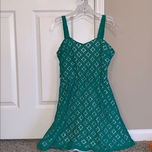 Alta green lace dress